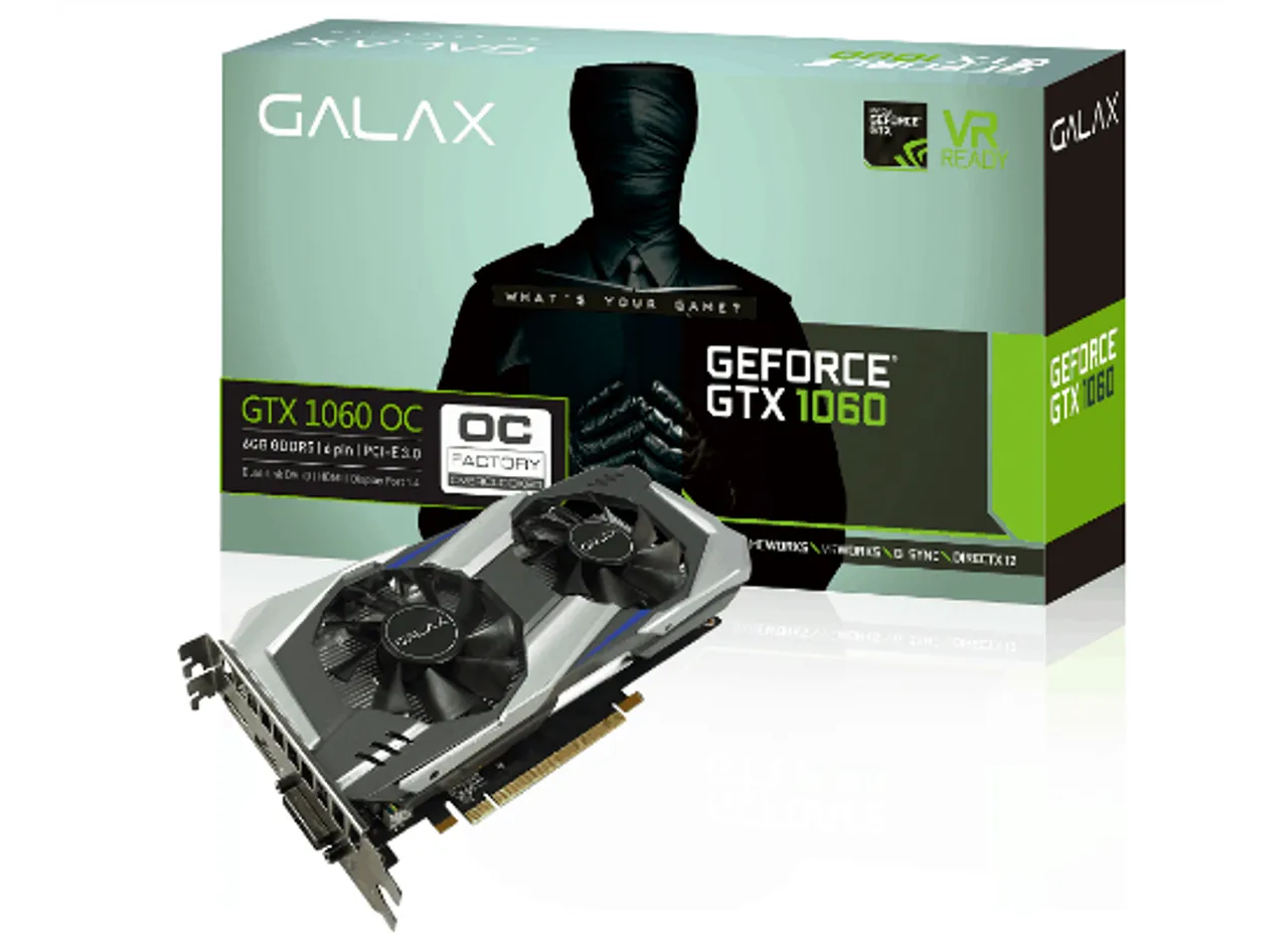 GALAX GeForce GTX 1060 OC VR Ready Graphics Card