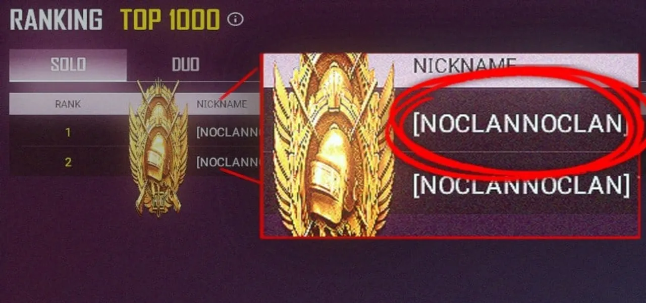 PUBG PC Clan system