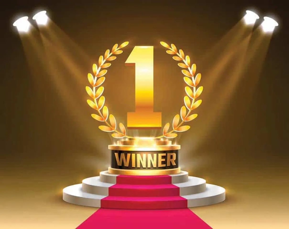 winner 1 best podium award sign golden object vector 28928180