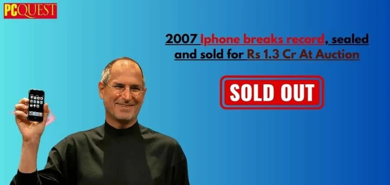 2007 Iphone breaks record sealed and sold for Rs 1.3 Cr At Auction