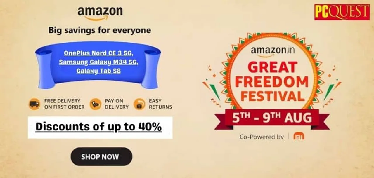 Amazon Great Freedom Festival sale 2023