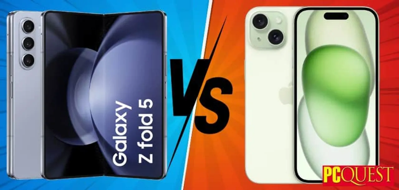 Samsung Galaxy Z Fold 5 Vs. Apple iPhone 15