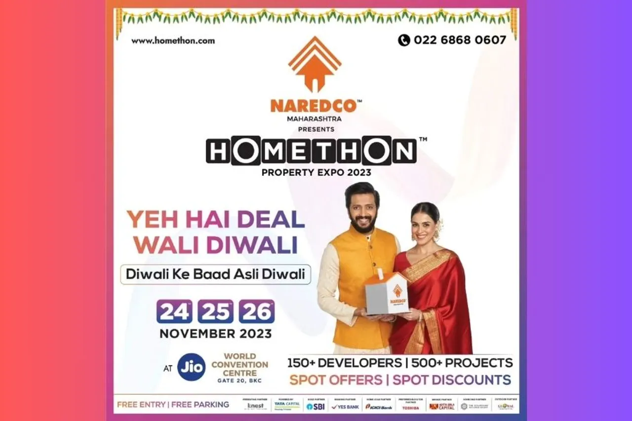  Riteish-Genelia as Brand Ambassadors of NAREDCO Maharashtra’s HOMETHON Property Expo 2023