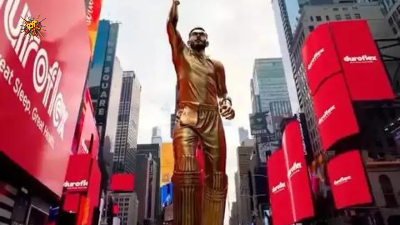 Virat kohli statue