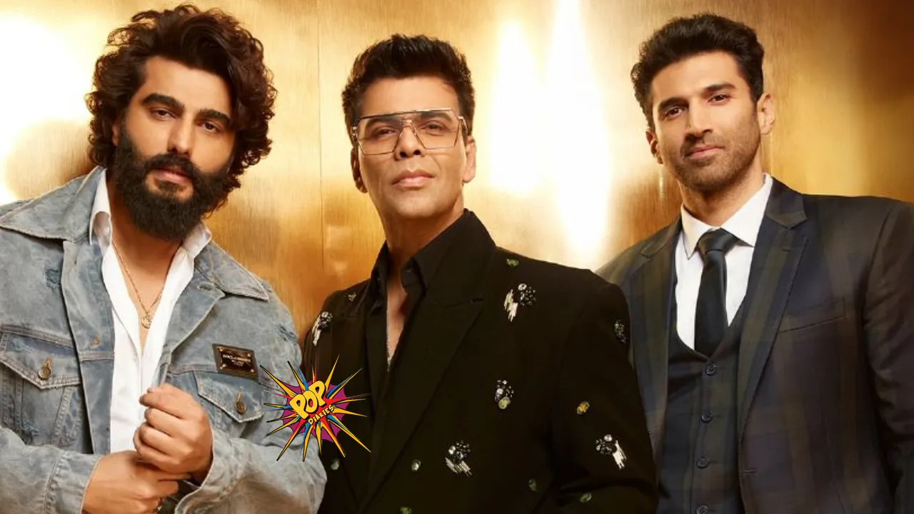 Brewing bromance on Koffee with Karan Hunks Aditya Roy Kapur and Arjun Kapoor grace the couch on Disney plus Hotstar.png