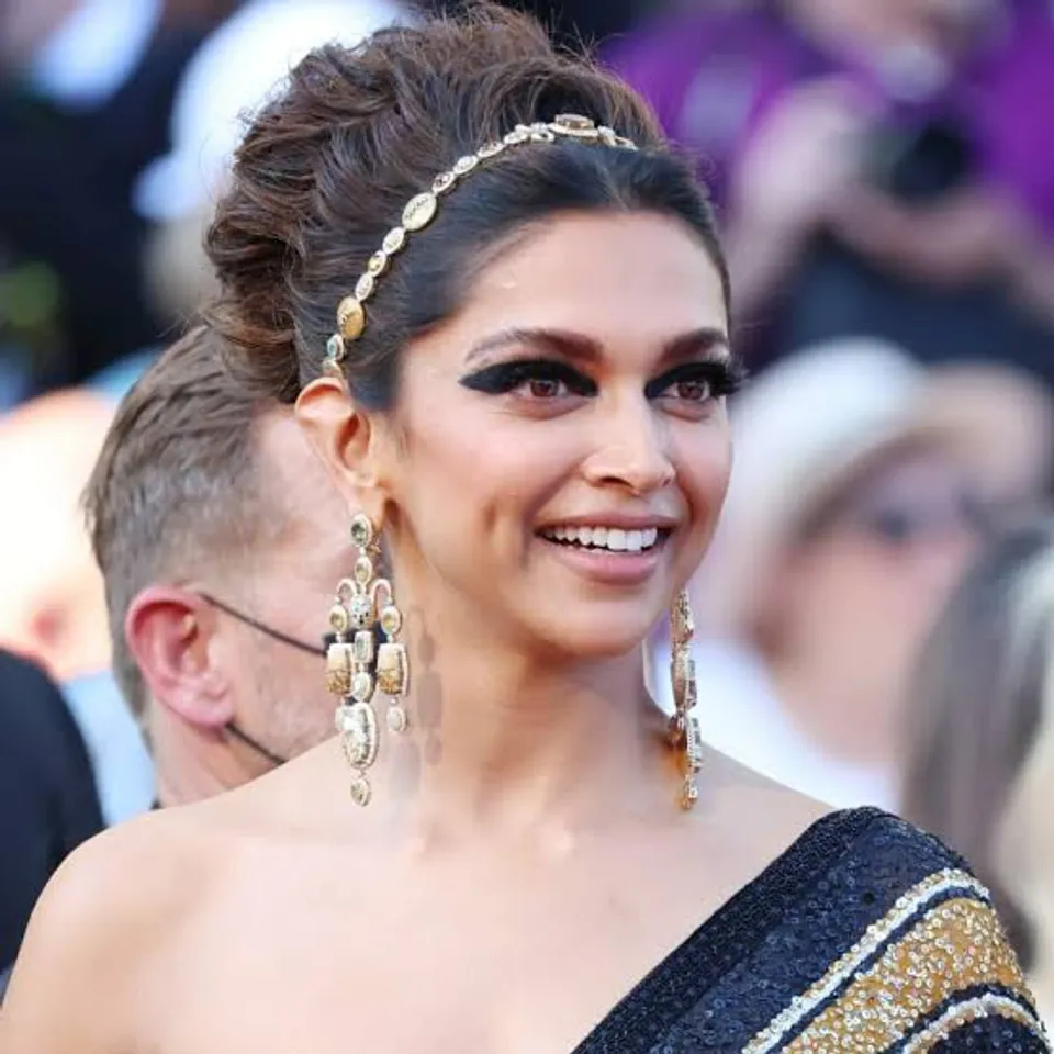 Deepika Padukone walked the Cannes Day 1 red carpet in a Sabyasachi saree.