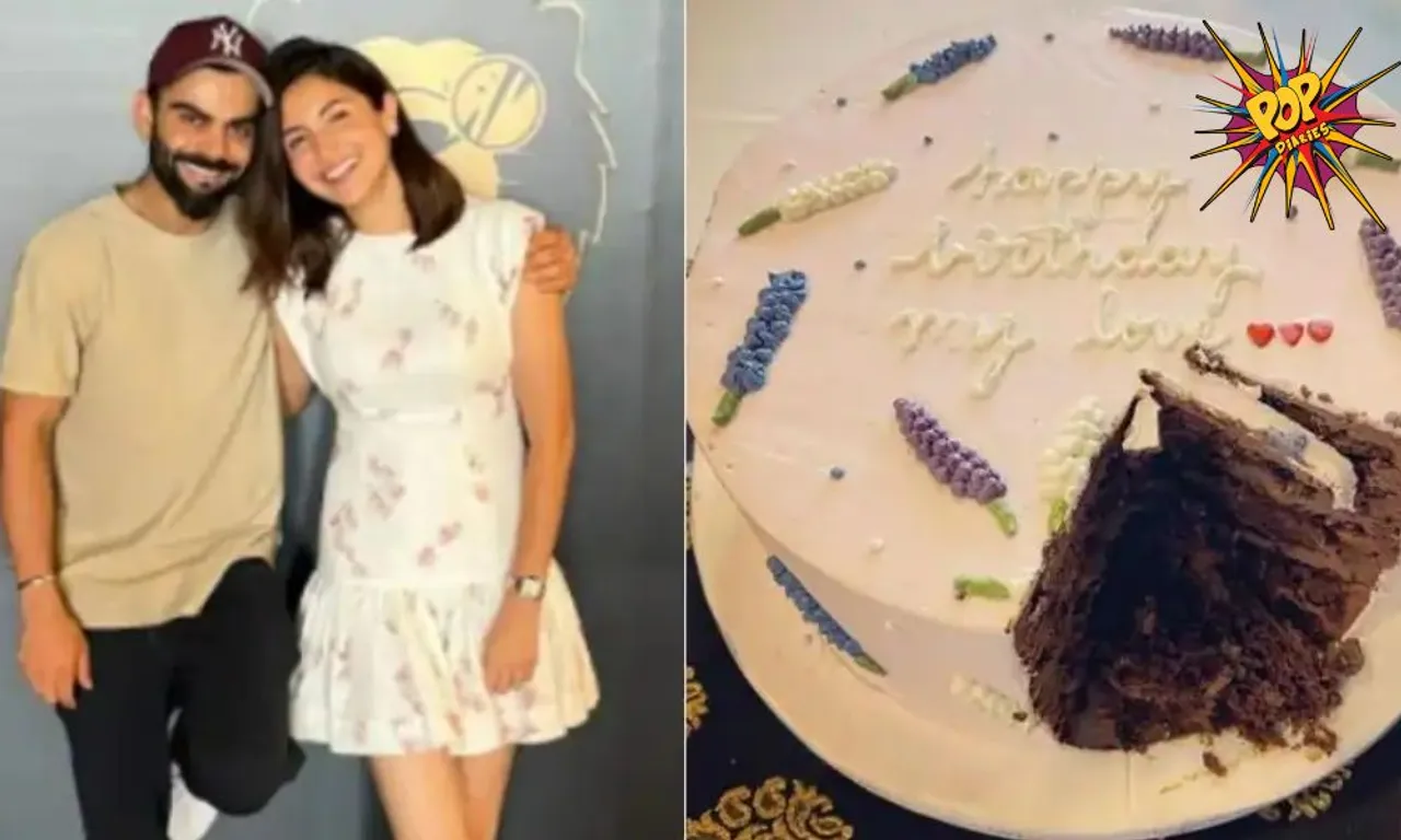 Anushka Sharma enjoys her birthday cake. See photos