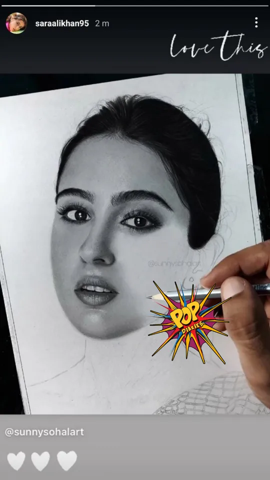 <em>Sara Ali Khan shares a fan-made art on her social media, says, "Love this"!</em>