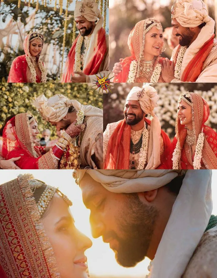 With the series of pictures VicKat made their marriage official.