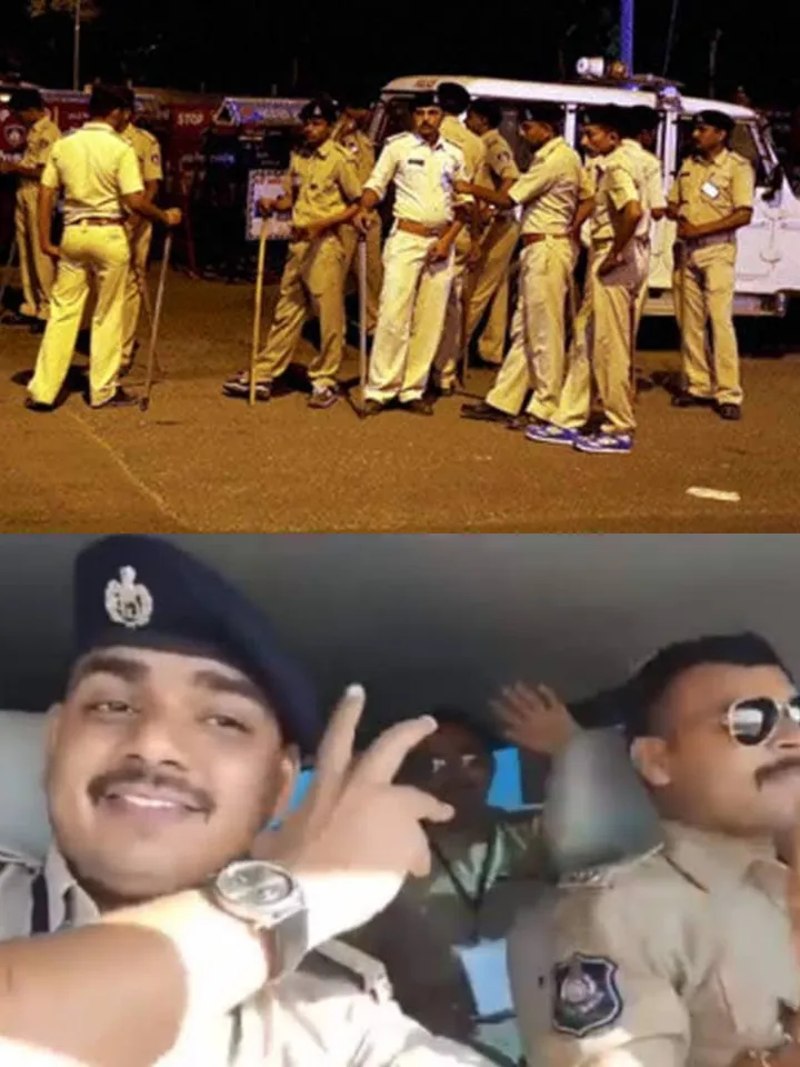 Shocking : Video of Police Singing In Car Without Masks and Seatbelt Goes Viral ,3 Suspended What is your opinion on this: