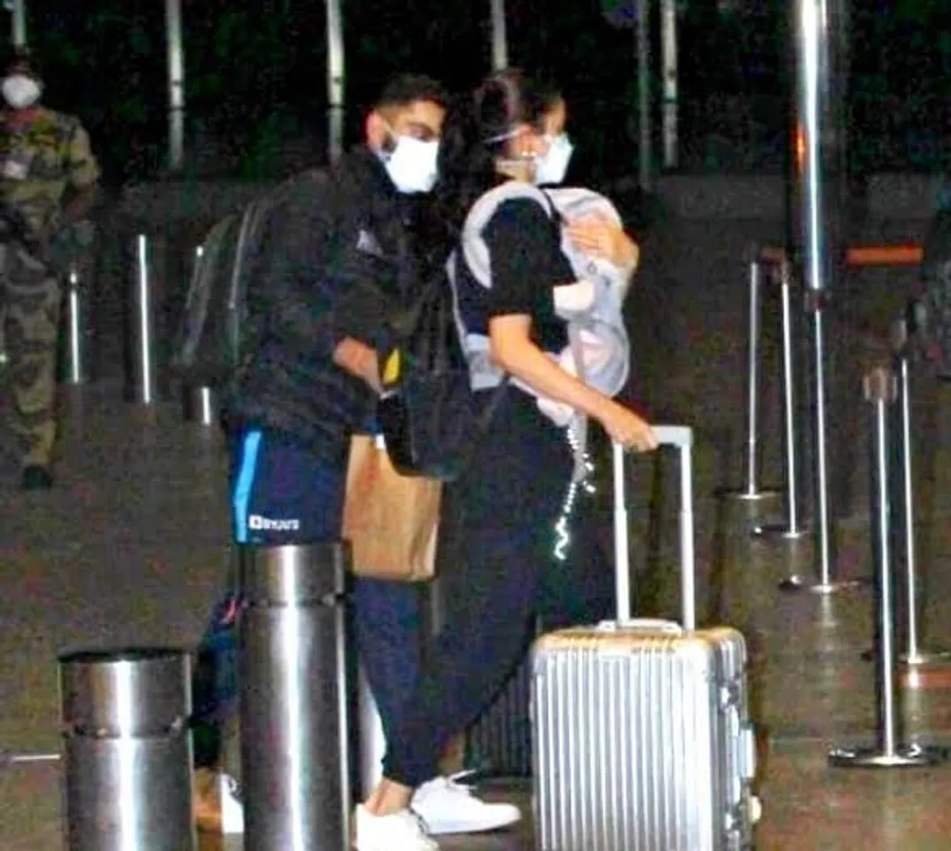 Virat Kohli And Anushka Sharma Set Couple Goals With Their Aww Worthy Romance, With Vamika In Tow!