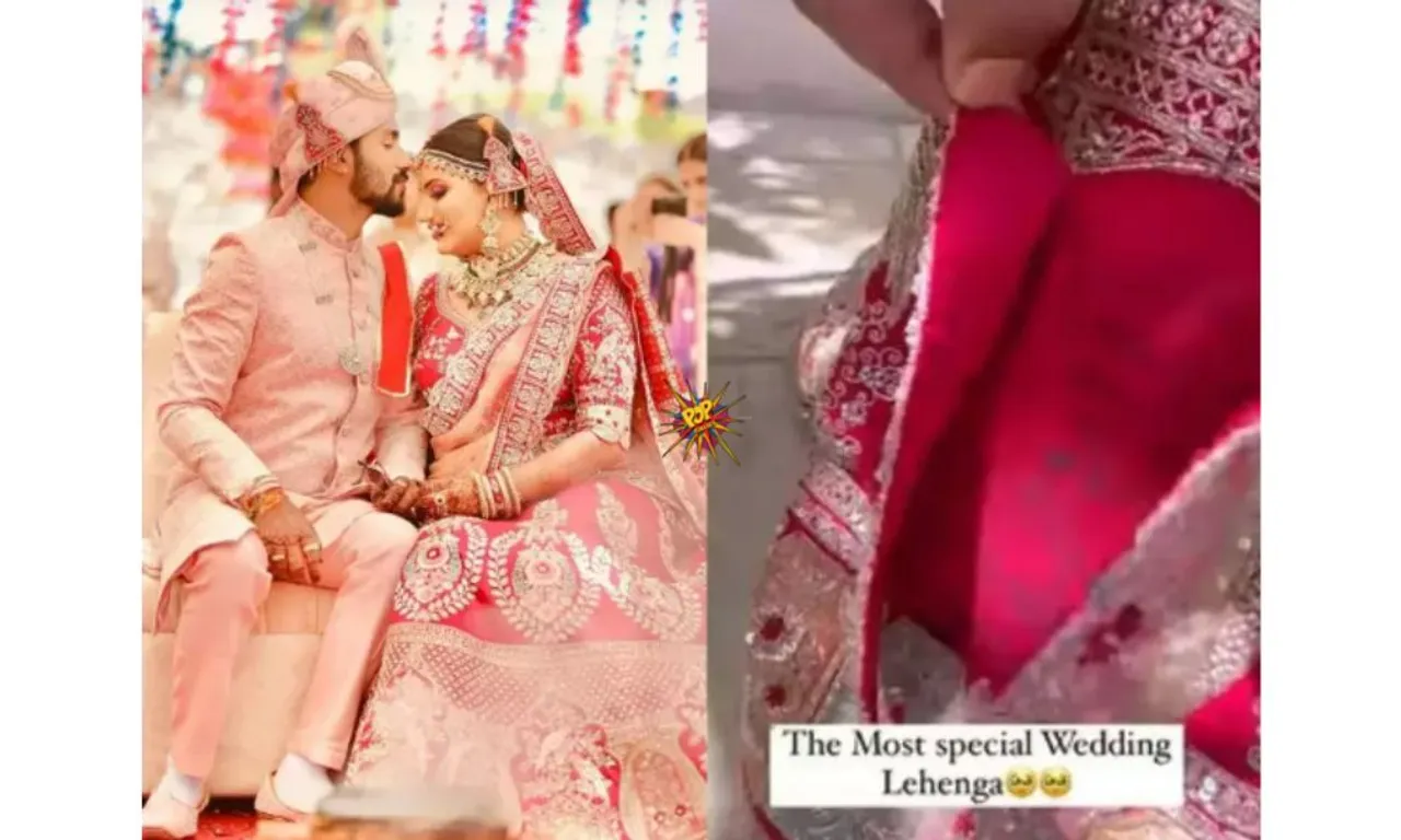 What's Your Idea Of A Perfect Bridal Lehenga? Bride Wears Lehenga Which Preserves Messages; Must Check!