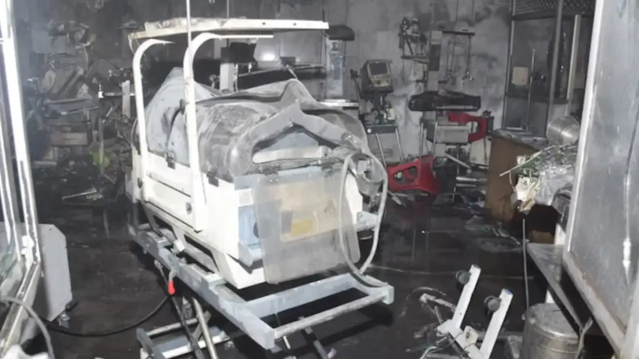 A fire broke out at a hospital in Uttar Pradesh's Jhansi
