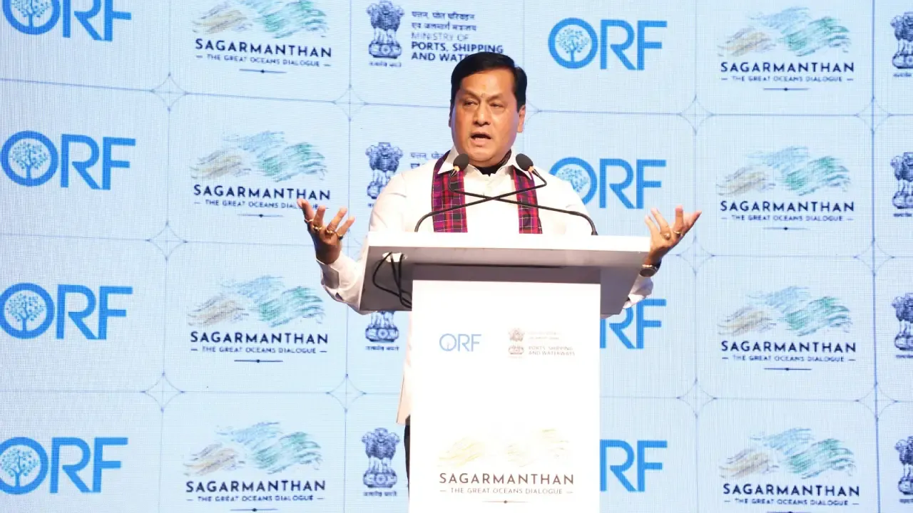 Union Minister Sarbananda Sonowal at Sagarmanthan