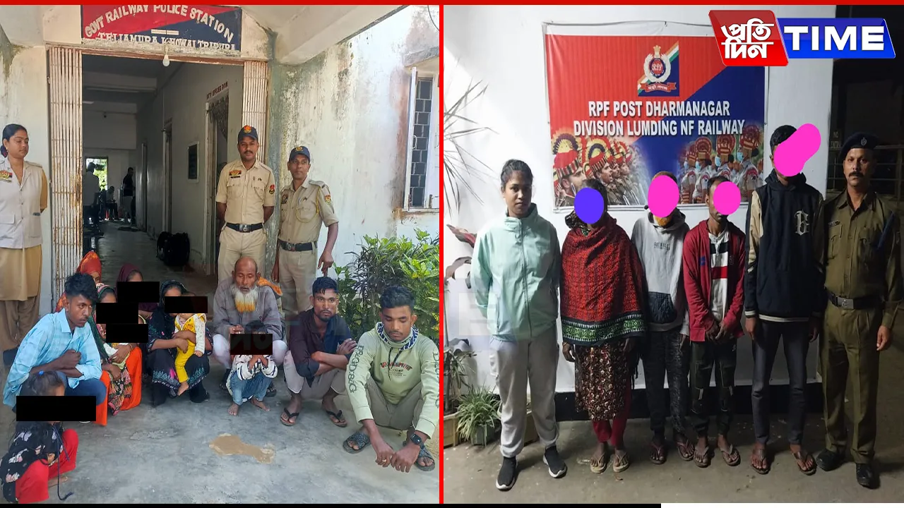Bangladeshi Nationals Apprehended in Twin Railway Operations in Tripura