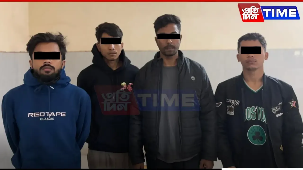 The cybercrime branch of Tamil Nadu police apprehended four youths in Guwahati