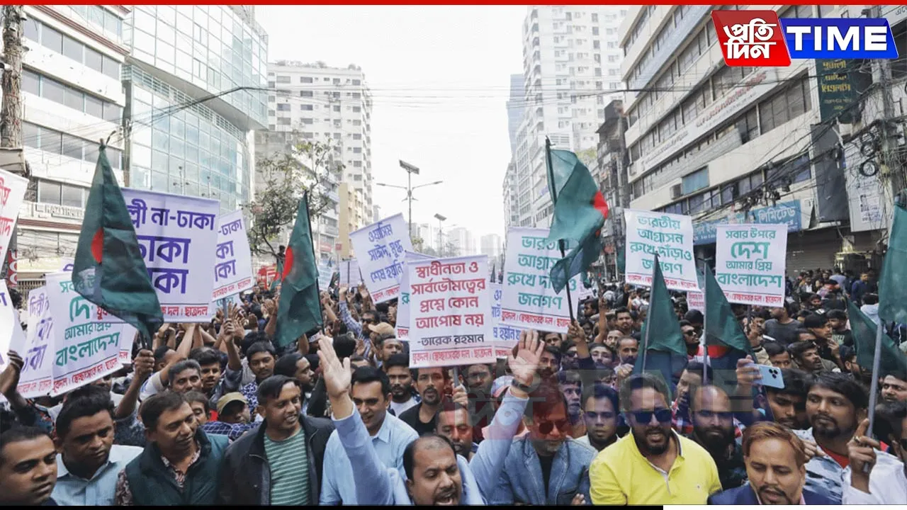 3 BNP Wings Submit Memo at Indian High Commission After Protest March