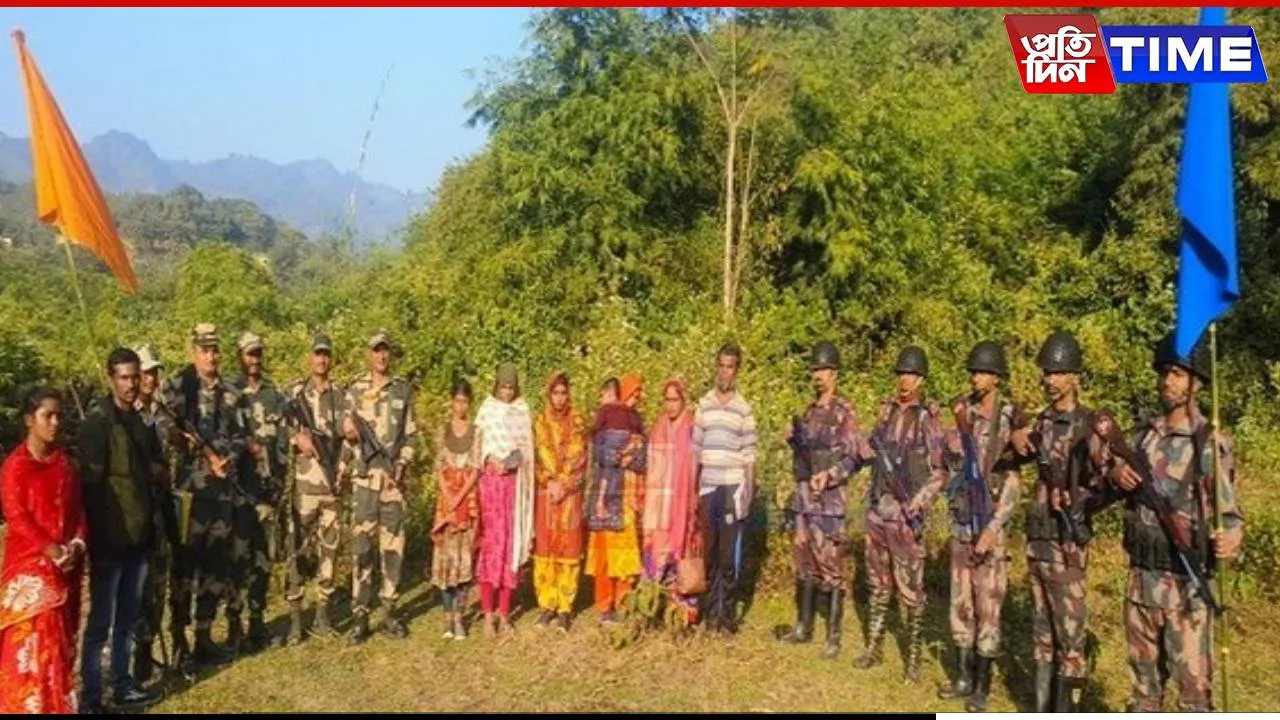 BSF Foils Infiltration, Apprehends 7 Bangladeshis in Meghalaya