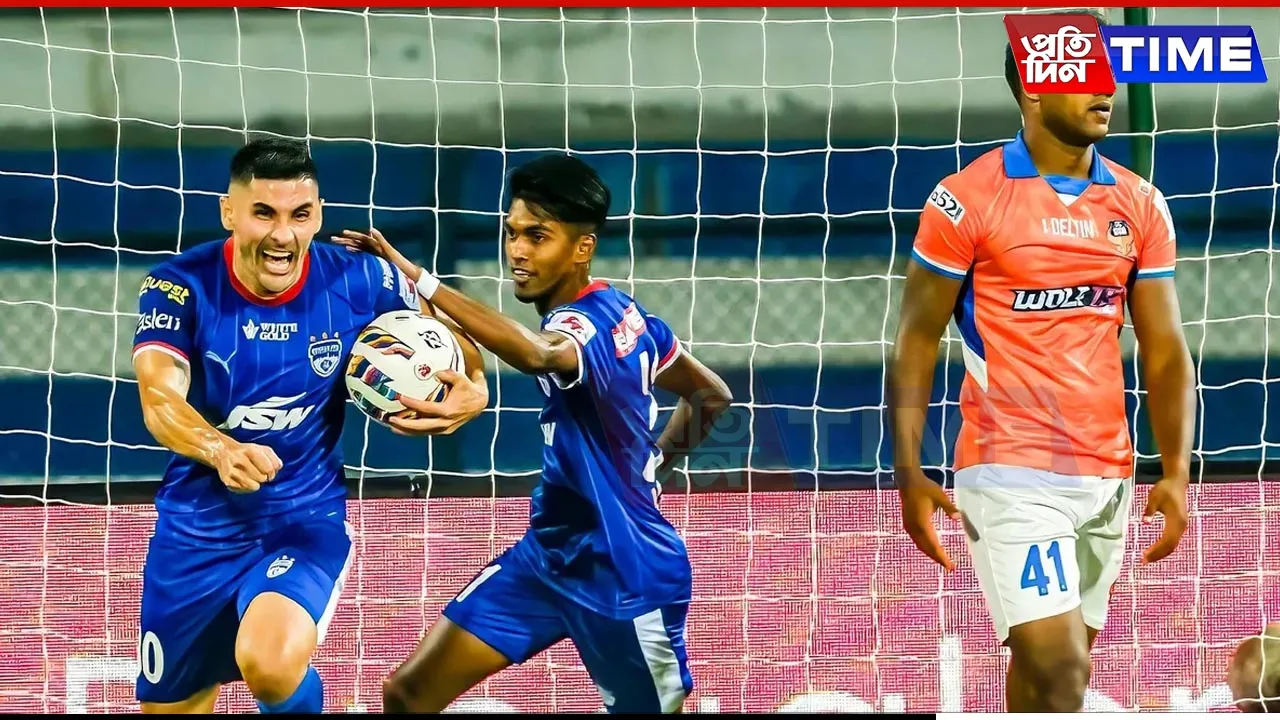 ISL: Bengaluru FC Stages Late Comeback to Draw 2-2 Against FC Goa