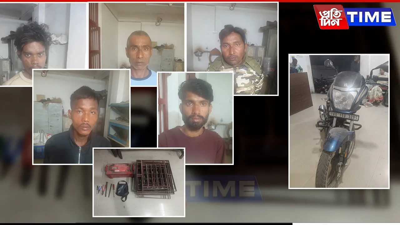 Assam: Dispur Police Nabs 4 Burglars, Vehicle Lifter in Separate Ops