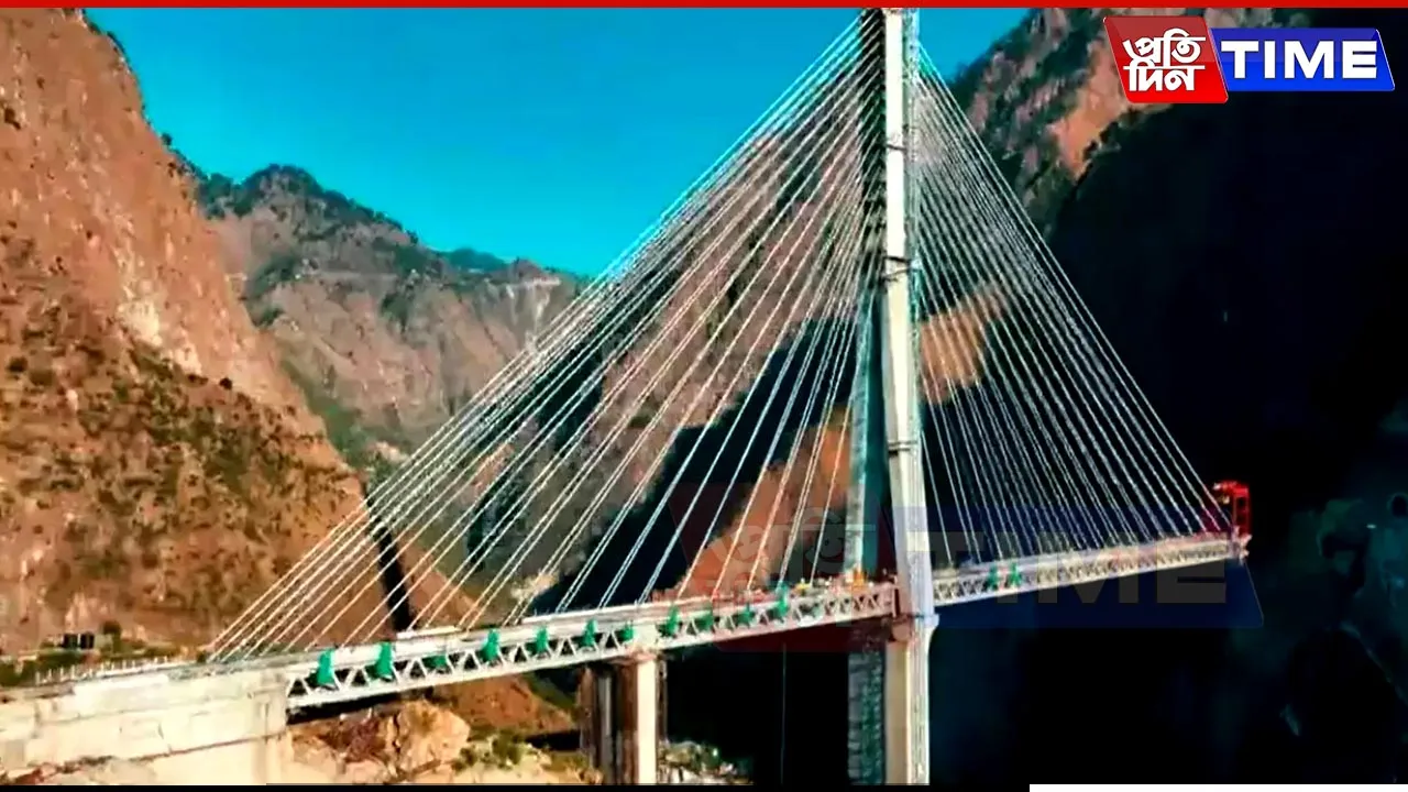 India's First Cable-Stayed Rail Bridge Achieves Trial Run Success in Jammu & Kashmir