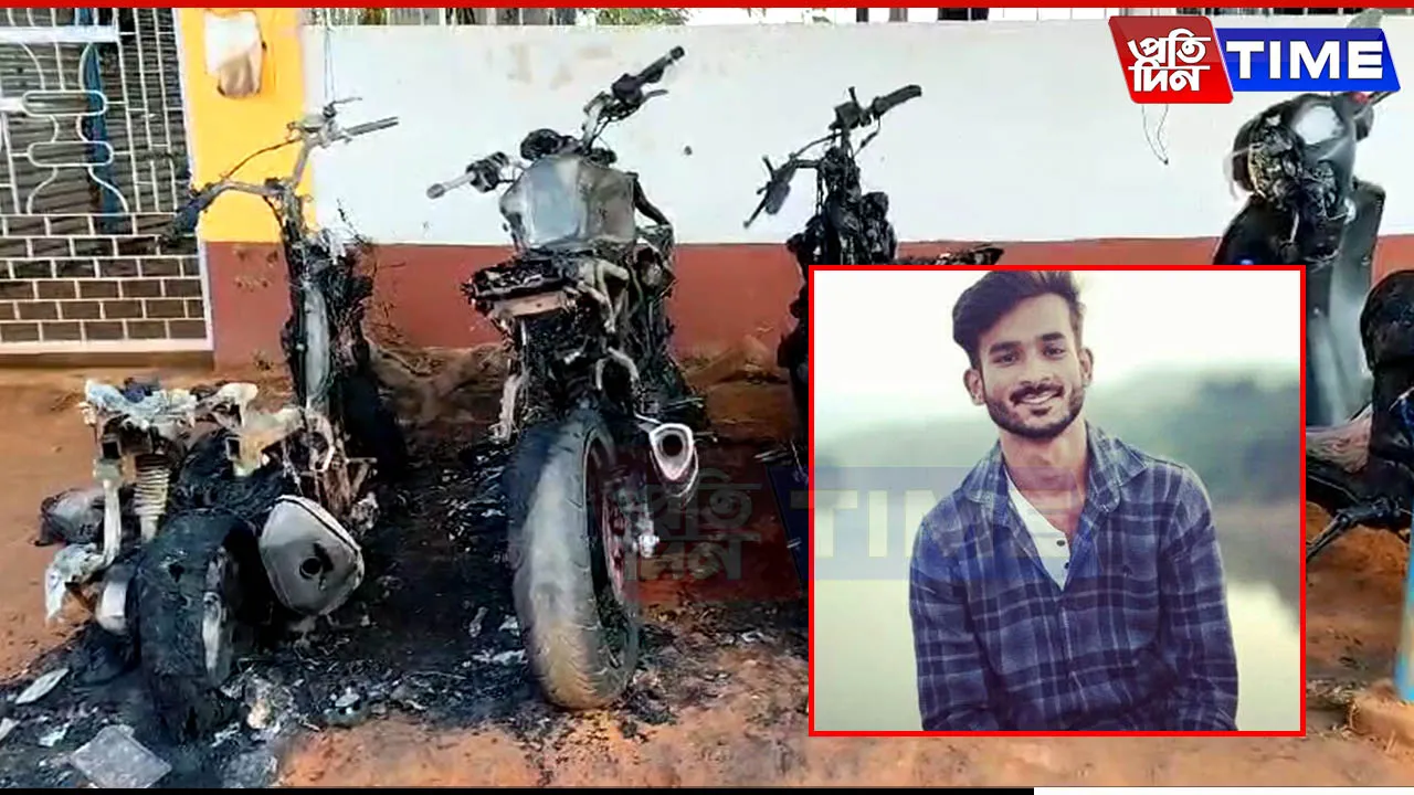 Six Bikes Set Ablaze in Guwahati; Suspect on the Run