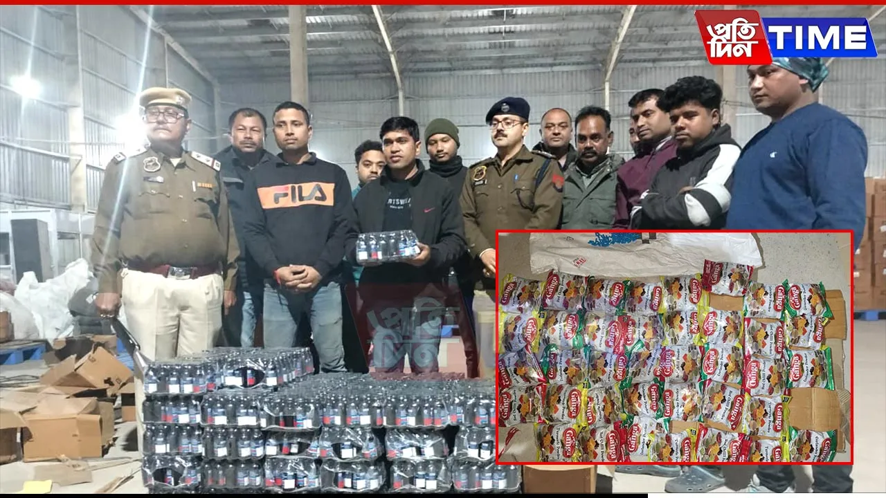 Assam Police Seize 2,300 Bottles of Illicit Cough Syrup in Azara