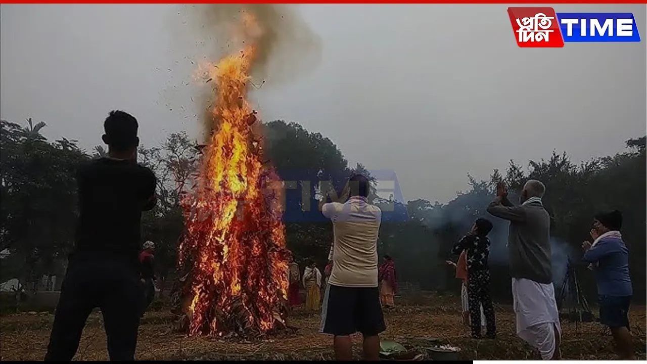 Assam celebrated Bhogali Bihu, also known as Magh Bihu, with enthusiasm and devotion, marking the transition from Puh to Magh