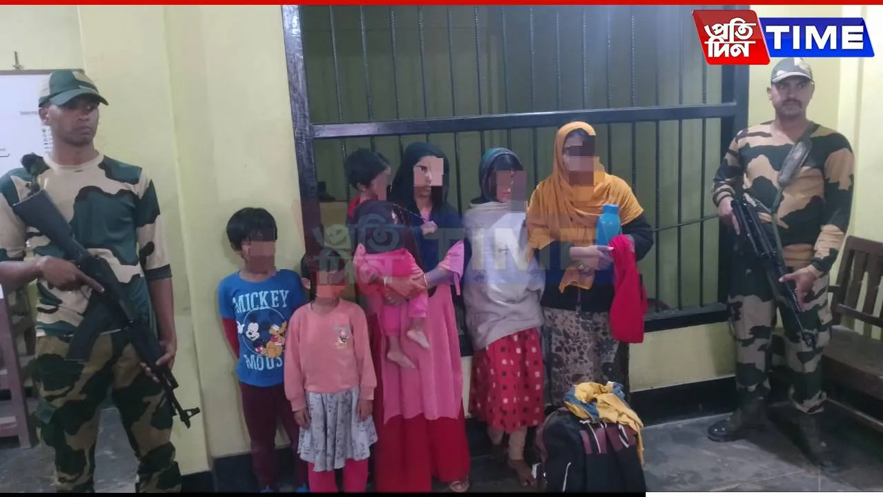 BSF Apprehends 6 Bangladeshi Nationals in Meghalaya