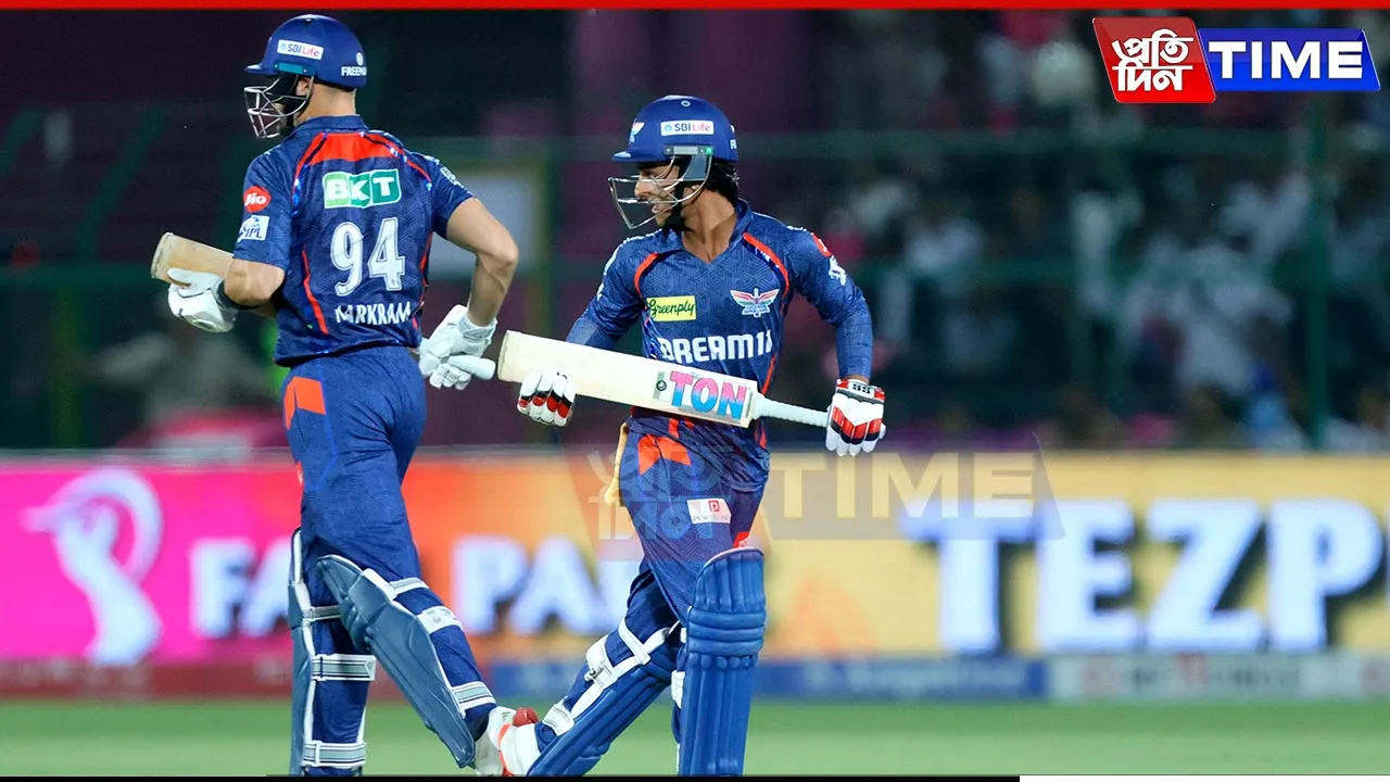 IPL 2025: Markram, Badoni Fifties Power LSG to 180/5 Against RR