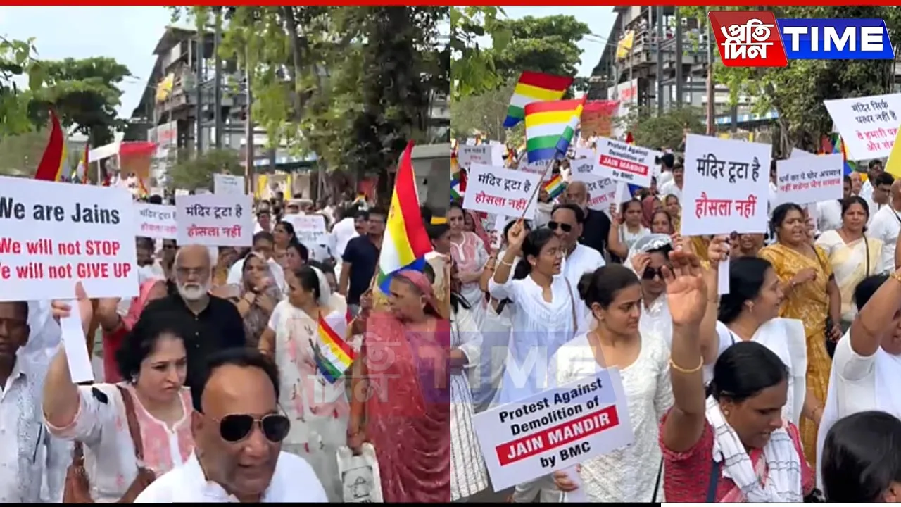 90-Year-Old Jain Temple Demolished In Mumbai, Thousands Join Protest Rally