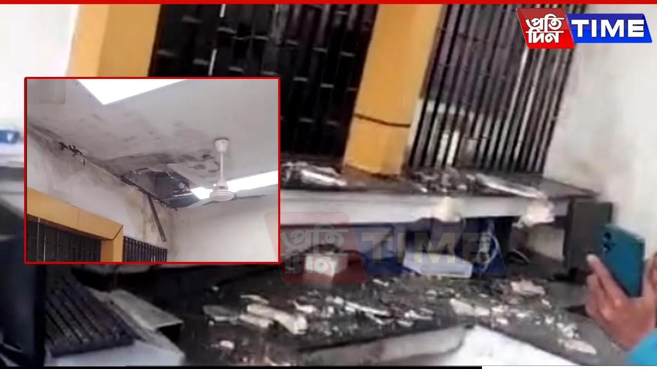 Two Staffers Injured in Ceiling Collapse at Guwahati Railway Station