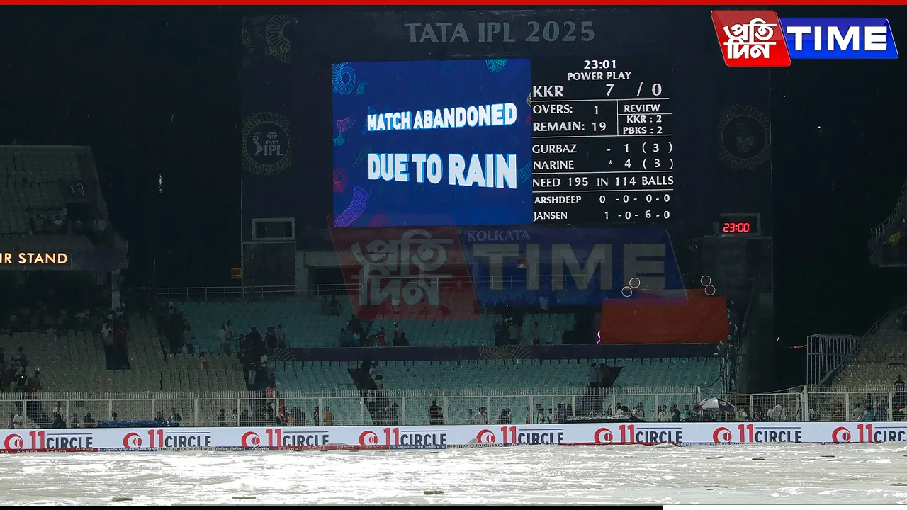 Rain Plays Spoilsport as Punjab Kings' Blazing Start Goes in Vain Against KKR