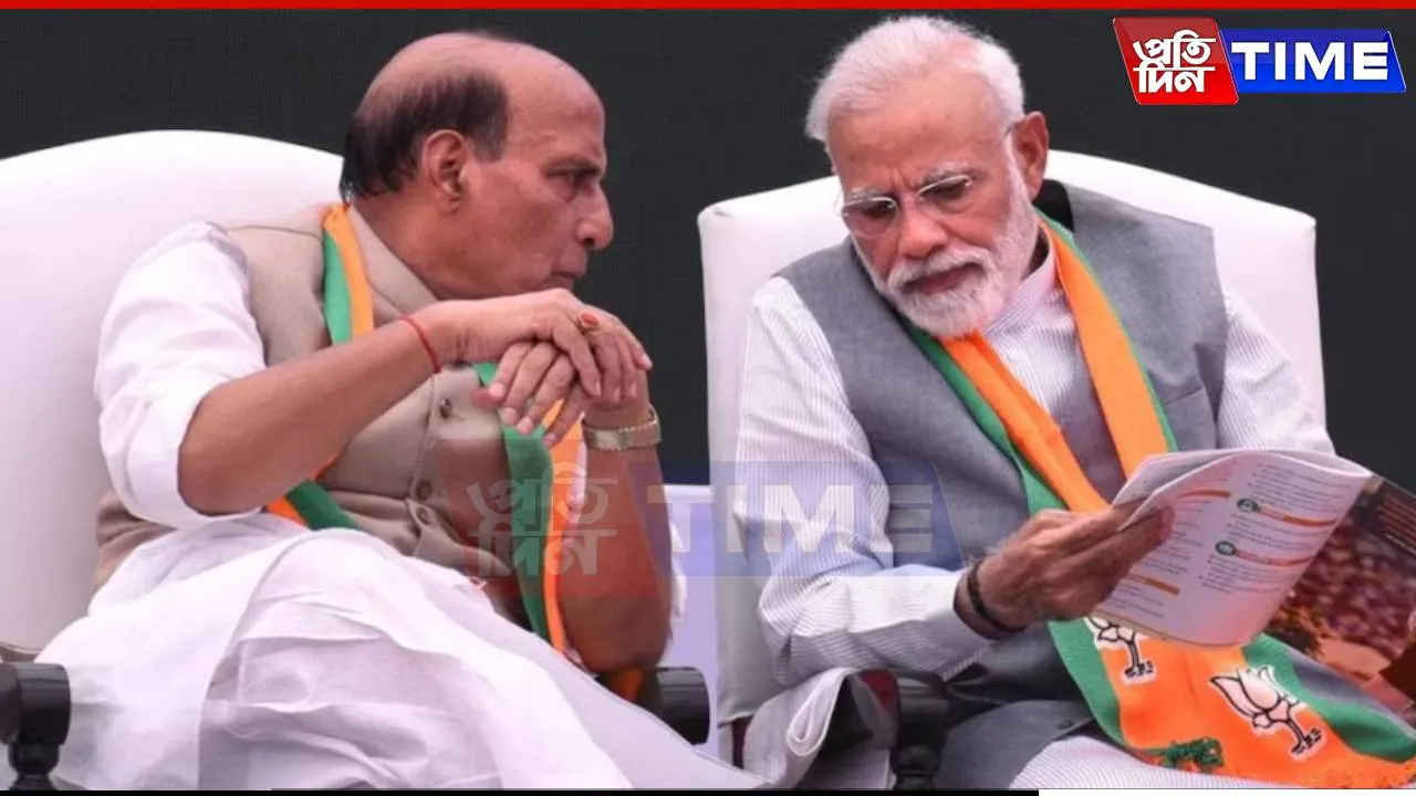 Defence Minster Rajnath Singh Met PM Modi In A Closed Door Meeting