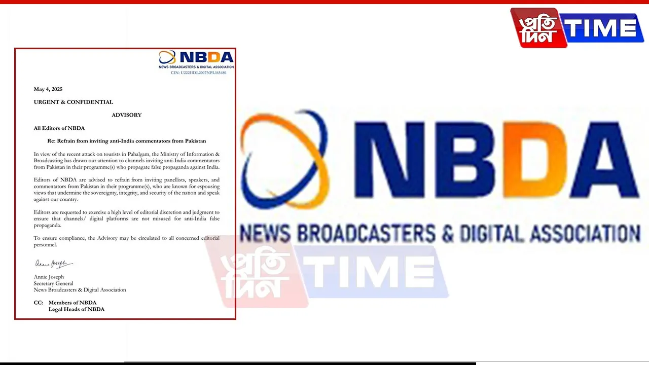 NBDA Moves to Muzzle Pro-Pak Voices on Indian News Panels?