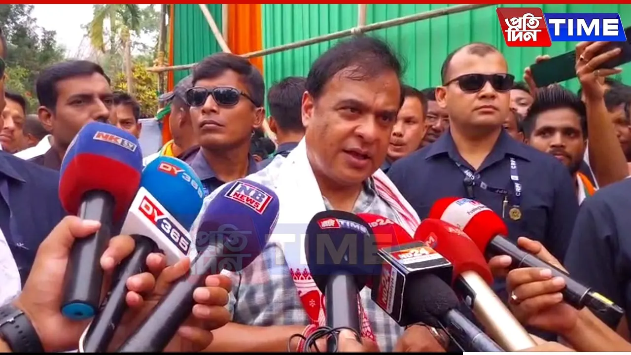 CM Himanta Targets Congress Over Corruption and Welfare Failures in Jalukbari Campaign