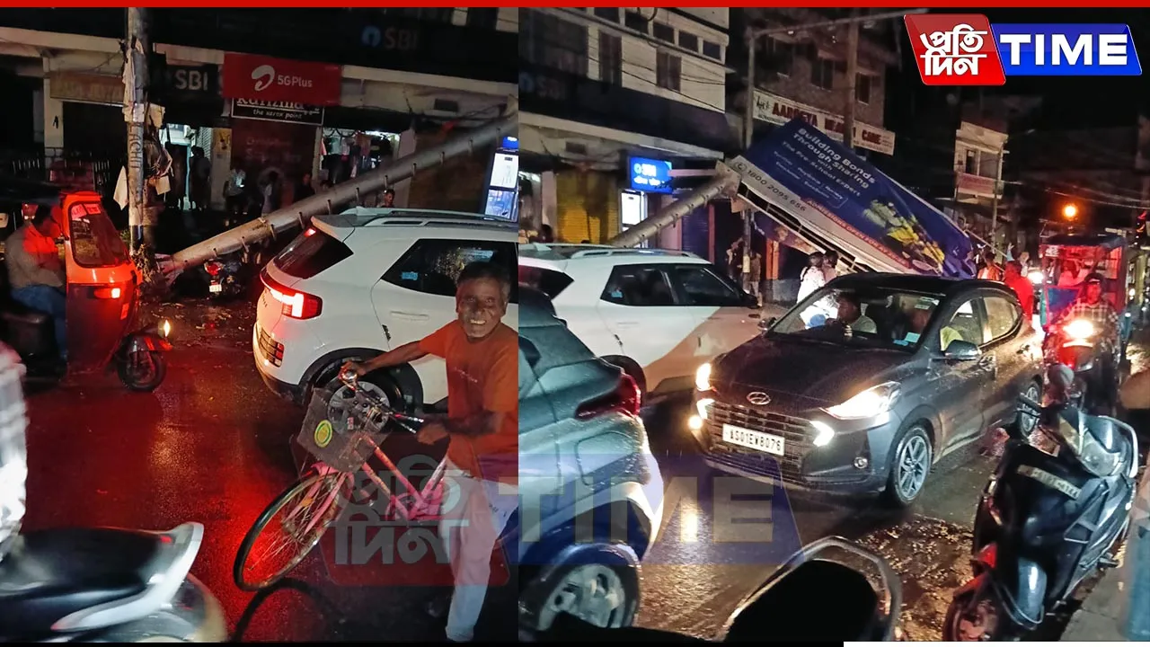 Fierce Storm Wreaks Havoc in Guwahati: Hoardings, Trees Collapse Across City