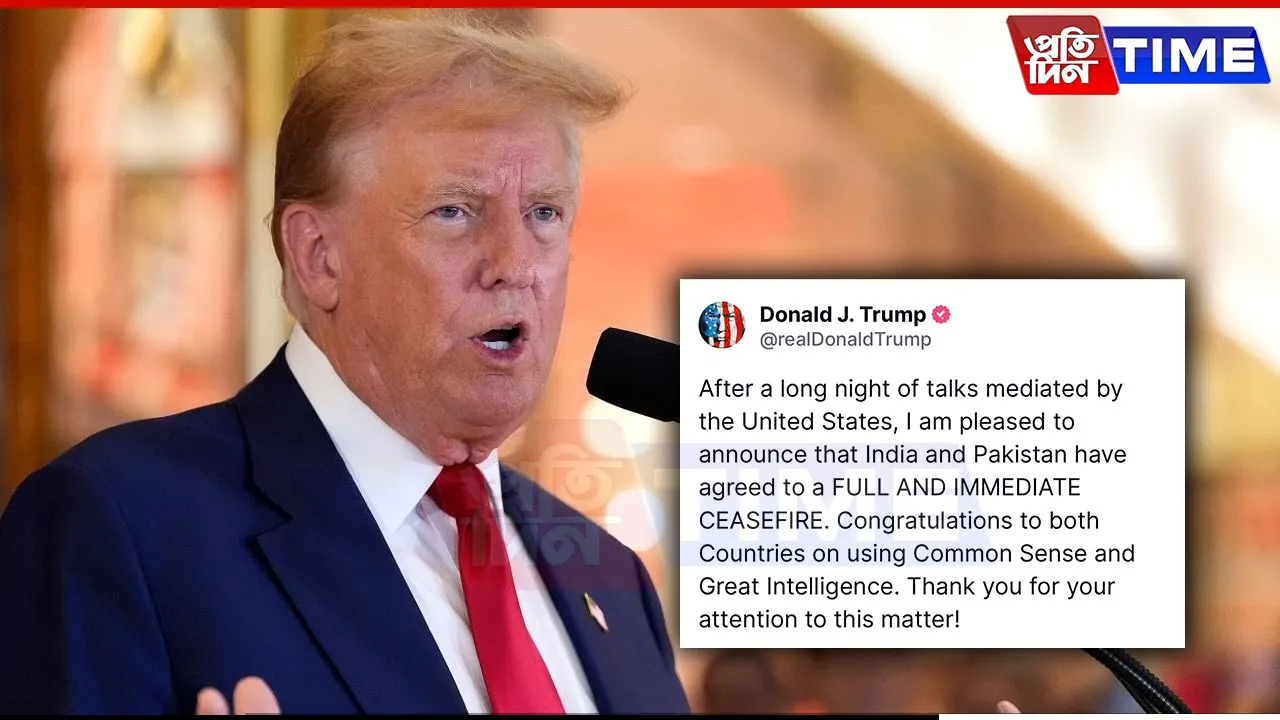 BIG BREAKING: 'India-Pakistan agree to ‘full and immediate ceasefire'--Trump Claims 
