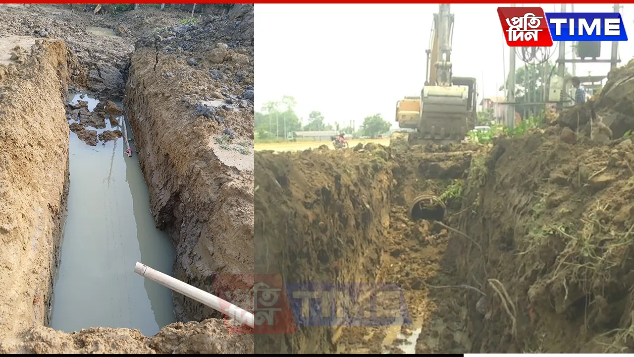 Sivasagar Locals Alarmed as NHAI Digs Danger Trenches Along Highway