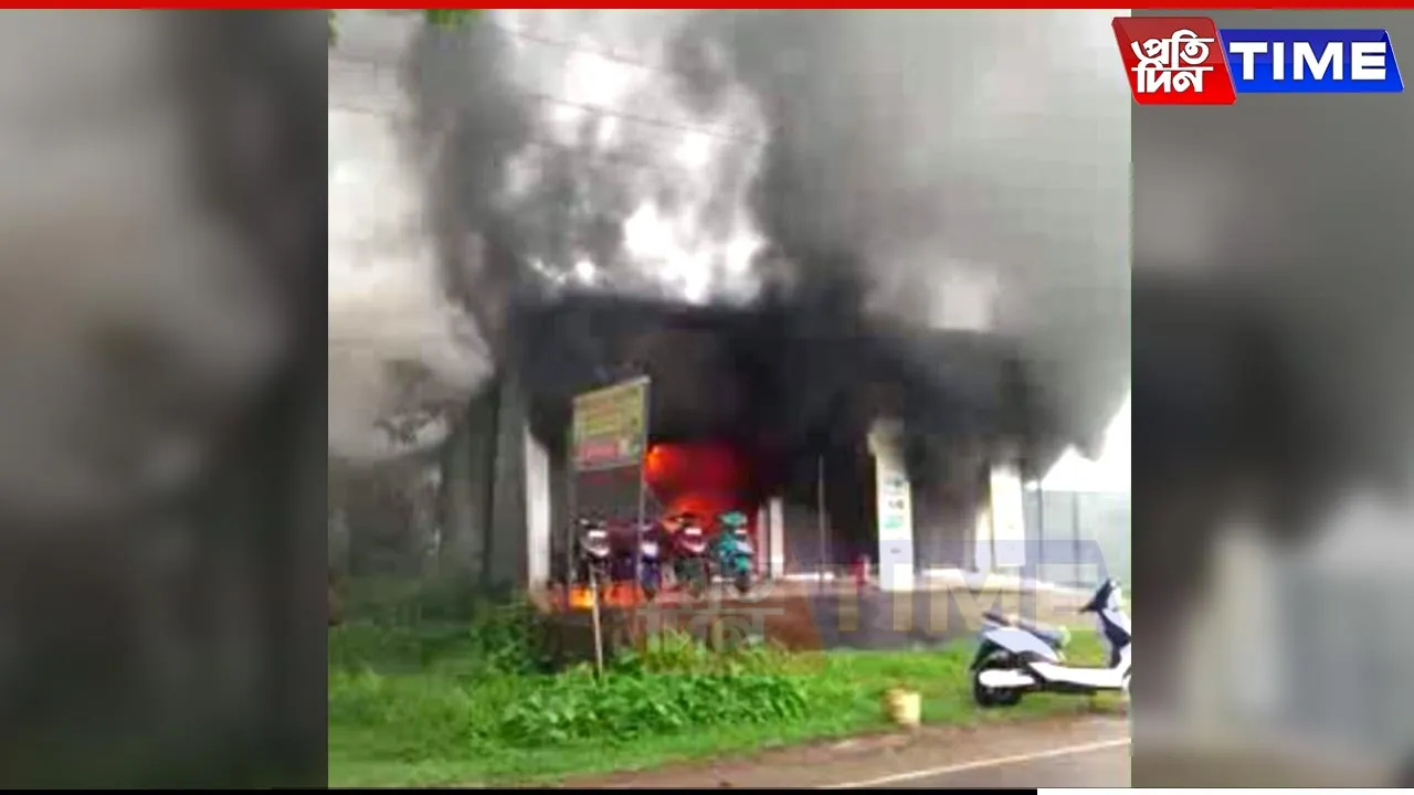 Assam: Major Fire Breaks Out at Okinawa Electric Scooters Dealership in Sivasagar