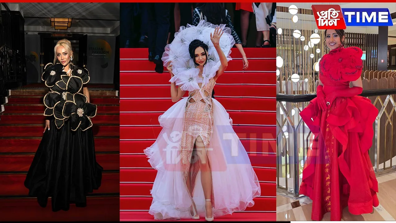 Sanjukta Dutta’s Indian Handloom Dazzles Cannes Red Carpet 2025