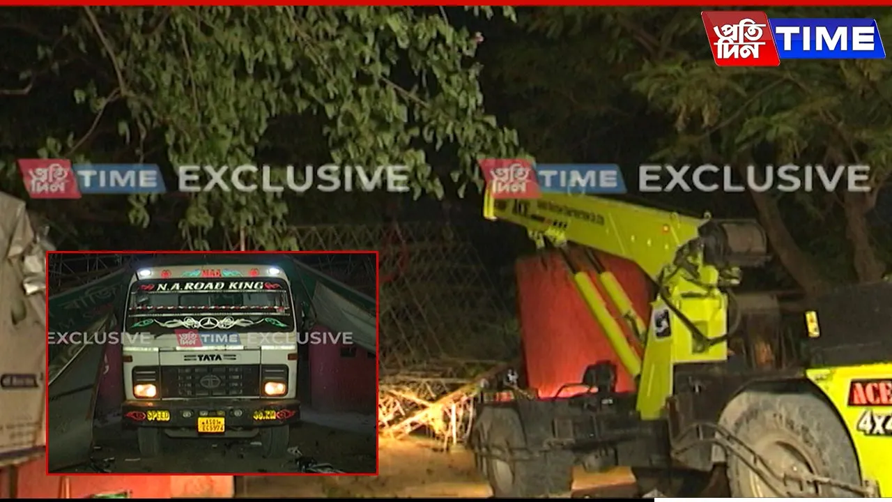 Dumper Truck Accident Destroys Historic Gate at Assam State Zoo in Guwahati