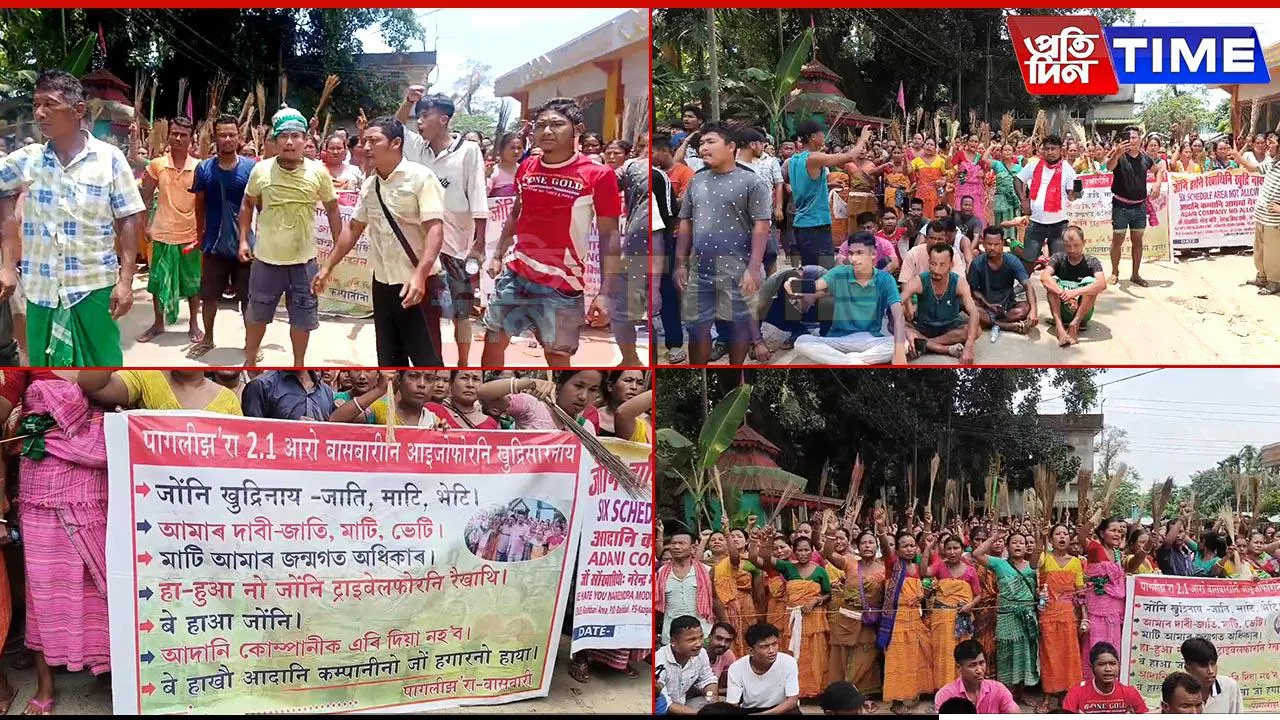 Kokrajhar Protest Escalates: Protesters Vow Blood Over Adani Land Row