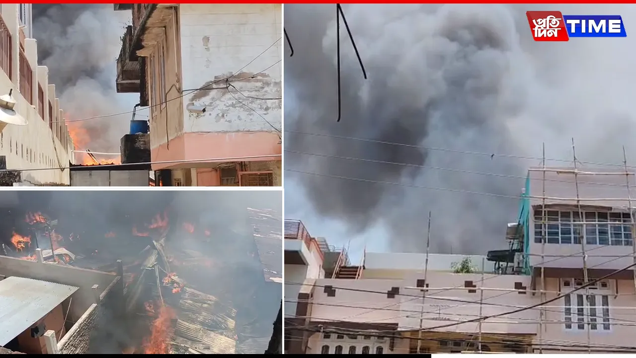 Guwahati: Gandhibasti Blaze Sparks Public Fury Over Fire Service Response