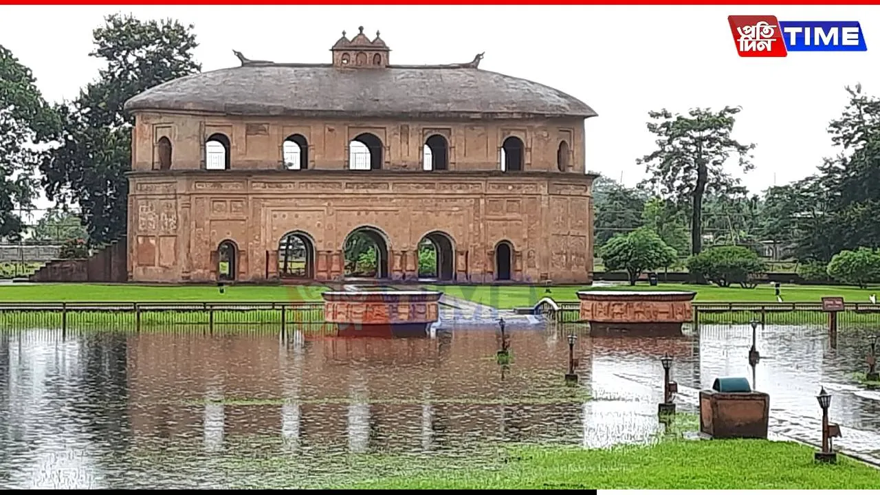 Historic Rang Ghar Submerged in Artificial Flood After Heavy Rainfall