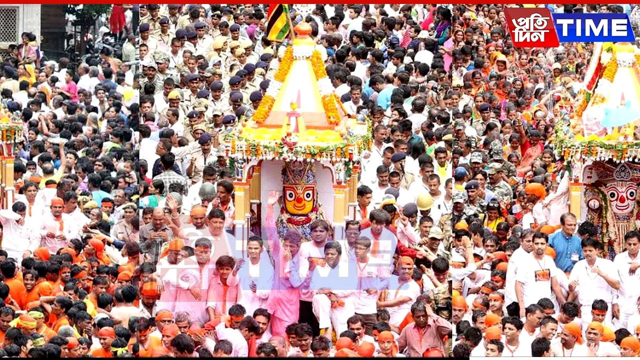 Panic at Jagannath Rath Yatra in Ahmedababd as Elephant Runs Amok