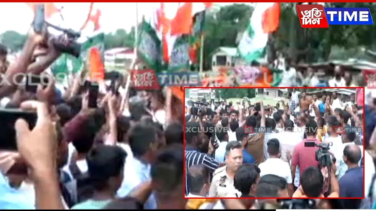 Congress Protest at Garukhuti Turns Chaotic