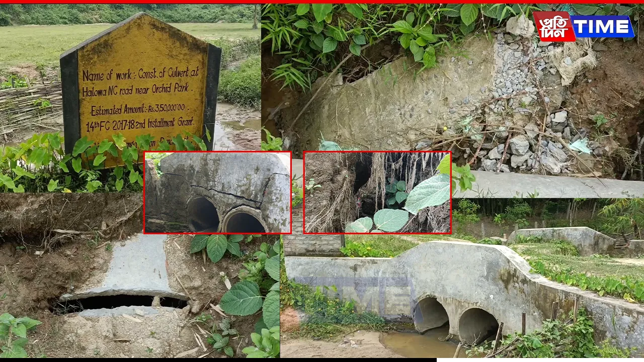 Two Years On, Kaziranga’s Rs 3.5 Lakh Culvert Lies in Ruins