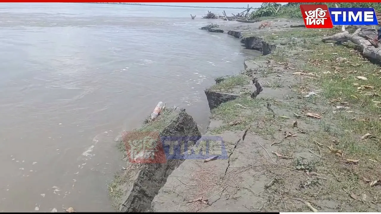 Portions of Riverbank Vanish Near CM’s Office in Assam's Dibrugarh