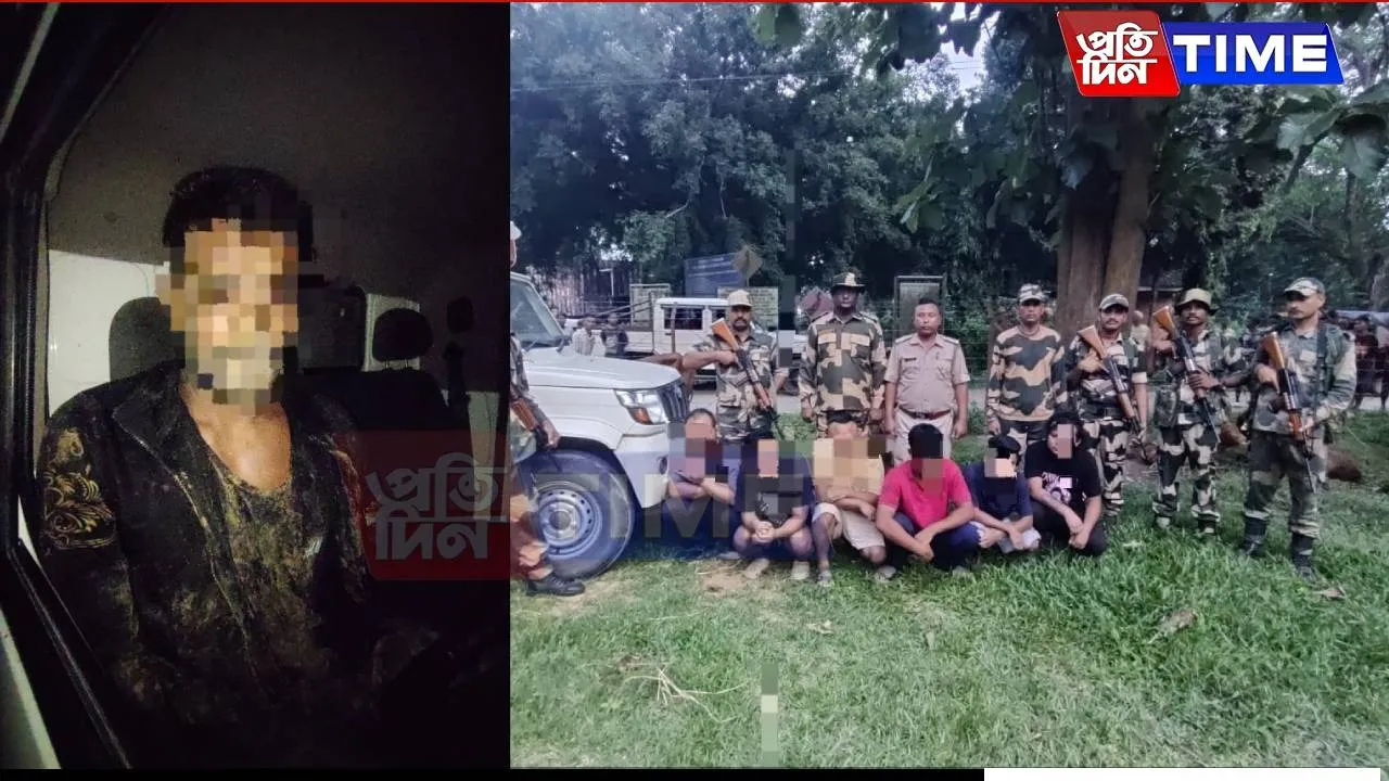 BSF Meghalaya Foils Cattle Smuggling Bid; 76 Cattle Rescued, 7 Smugglers Nabbed